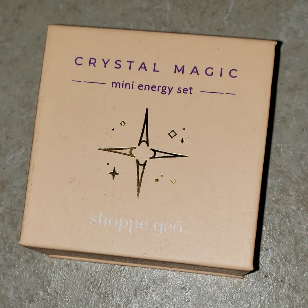 Crystal magic mini energy set Citrine and labradorite stones